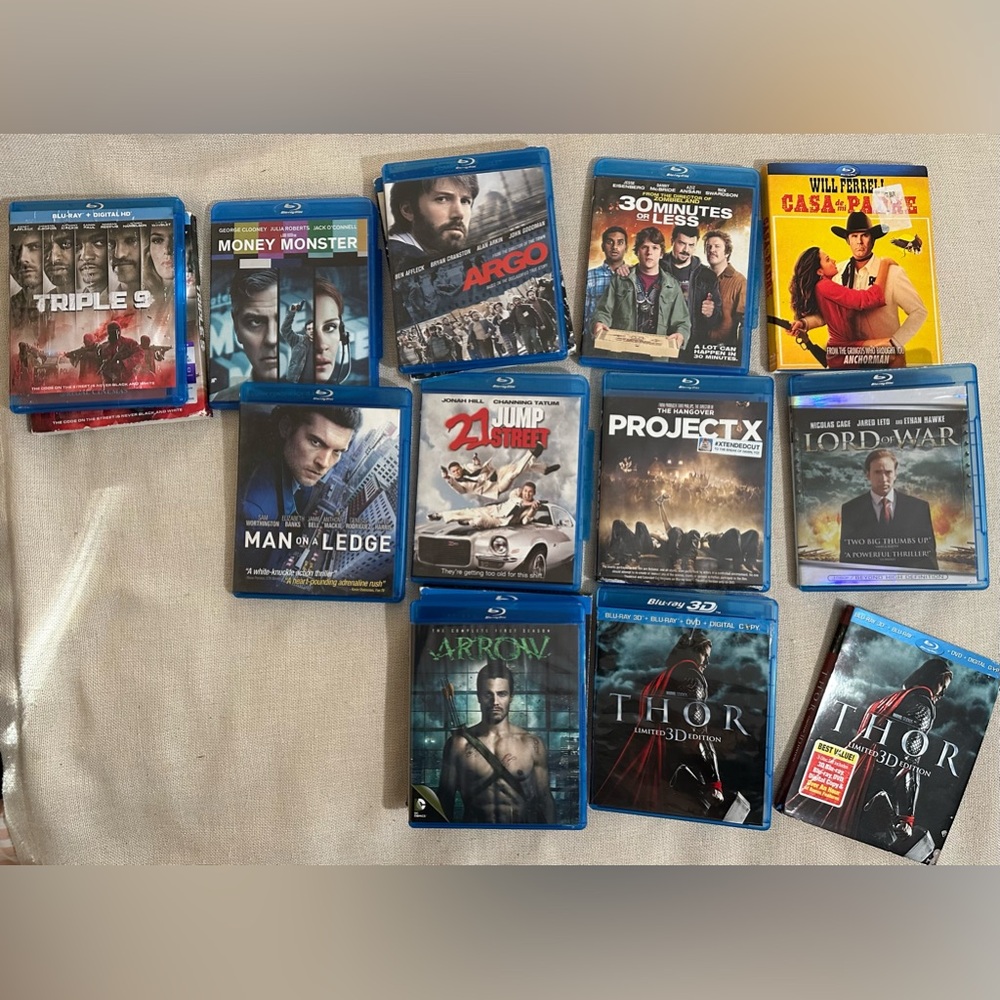 blue ray dvds lot used 11 Movies